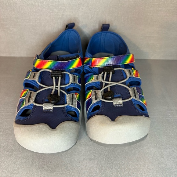 Keen | NEW! Knotch Creek Water Sandals - Blue Multicolor ; Kids 4 - Picture 2 of 8